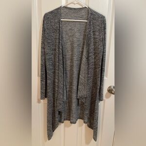 Elegant Heather Gray Women's Cardigan